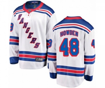 Youth New York Rangers #48 Brett Howden Fanatics Branded White Away Breakaway NHL Jersey