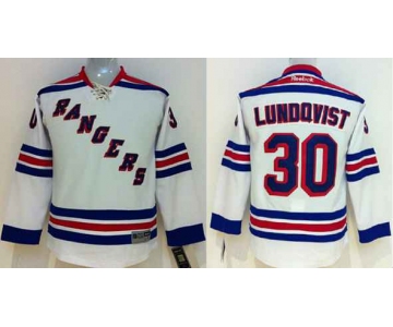 youth nhl jerseys new york rangers #30 lundqvist white