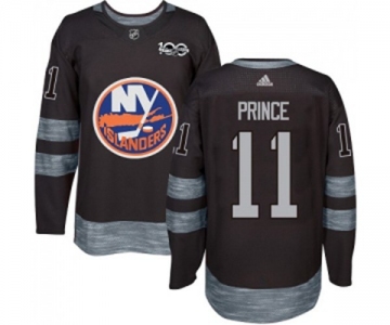 Adidas New York Islanders #11 Shane Prince Premier Black 1917-2017 100th Anniversary NHL Jersey