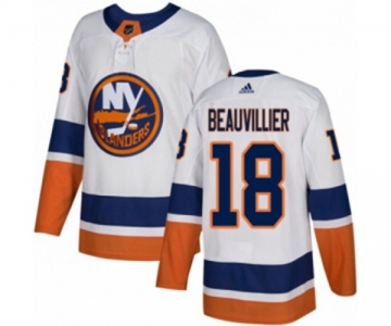 Adidas New York Islanders #18 Anthony Beauvillier Authentic White Away NHL Jersey