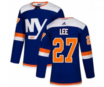 Adidas New York Islanders #27 Anders Lee Authentic Blue Alternate NHL Jersey