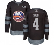 Adidas New York Islanders #4 Robin Salo Premier Black 1917-2017 100th Anniversary NHL Jersey