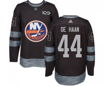 Adidas New York Islanders #44 Calvin de Haan Premier Black 1917-2017 100th Anniversary NHL Jersey
