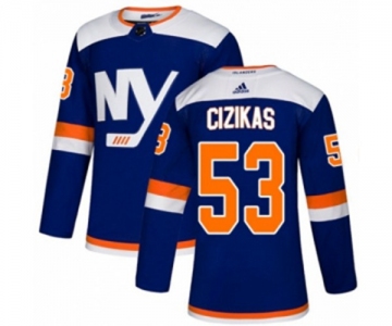 Adidas New York Islanders #53 Casey Cizikas Authentic Blue Alternate NHL Jersey