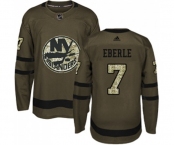 Adidas New York Islanders #7 Jordan Eberle Authentic Green Salute to Service NHL Jersey