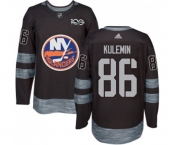 Adidas New York Islanders #86 Nikolay Kulemin Premier Black 1917-2017 100th Anniversary NHL Jersey