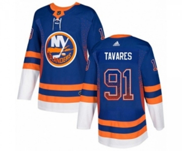 Adidas New York Islanders #91 John Tavares Authentic Royal Blue Drift Fashion NHL Jersey