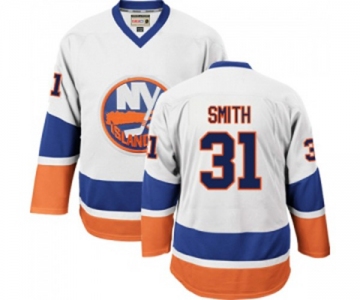 CCM New York Islanders #31 Billy Smith Authentic White Throwback NHL Jersey