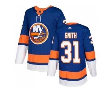 Men Adidas New York Islanders #31 Billy Smith Royal Blue Home Authentic Stitched NHL Jersey