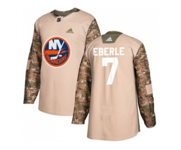 Men Adidas New York Islanders #7 Jordan Eberle Camo Authentic 2017 Veterans Day Stitched NHL Jersey