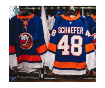 Men New York Islanders Matthew Schaefer #48 Navy 2024-25 Stitched Hockey Jersey