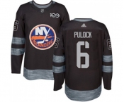 Mens Adidas New York Islanders #6 Ryan Pulock Premier Black 1917-2017 100th Anniversary NHL Jersey