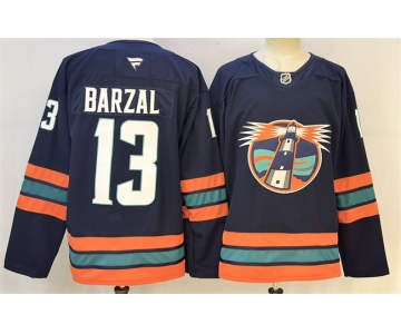 Men's New York Islanders #13 Mathew Barzal Navy 2026 Stitched Hockey Jersey