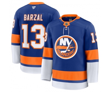 Men's New York Islanders #13 Mathew Barzal Royal 2024-25 Home Stitched Hockey Jersey