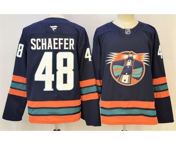 Men's New York Islanders #48 Matthew Schaefer Navy 2024-25 Stitched Hockey Jersey