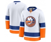 Men's New York Islanders Blank White 2024-25 Away Stitched Hockey Jersey