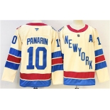 Men's New York Rangers #10 Artemi Panarin Beige 2025-26 Winter Classic With A Patch Stitched Hockey Jersey Men's New York Rangers #10 Artemi Panarin Beige 2025-26 Winter Classic With A Patch Stitched Hockey Jersey