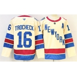 Men's New York Rangers #16 Vincent Trocheck Beige 2025-26 Winter Classic With A Patch Stitched Hockey Jersey Men's New York Rangers #16 Vincent Trocheck Beige 2025-26 Winter Classic With A Patch Stitched Hockey Jersey