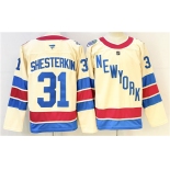Men's New York Rangers #31 Igor Shesterkin Beige 2025-26 Winter Classic Stitched Hockey Men's New York Rangers #31 Igor Shesterkin Beige 2025-26 Winter Classic Stitched Hockey