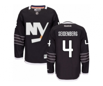 Men's Reebok New York Islanders #4 Dennis Seidenberg Authentic Black Third NHL Jersey