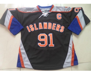 nhl jerseys new york Islanders #91 tavares black[patch C]
