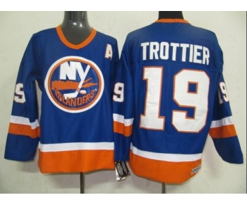 nhl jerseys new york islanders #19 trottier blue[ccm]