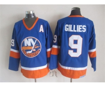 nhl jerseys new york islanders #9 gillies blue[patch A]
