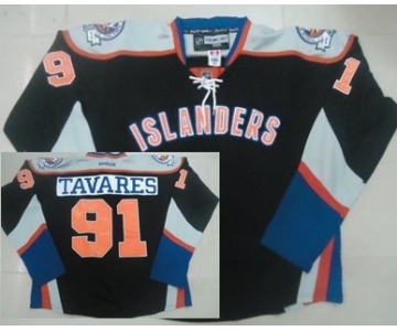 nhl jerseys new york islanders #91 john tavares black