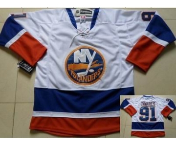 nhl jerseys new york islanders #91 john tavares white