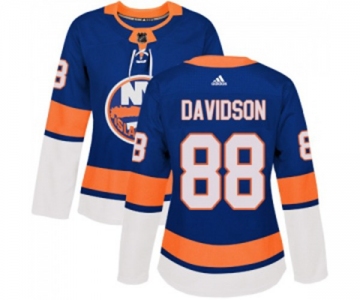 Women Adidas New York Islanders #88 Brandon Davidson Authentic Royal Blue Home NHL Jersey