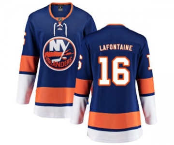 Women New York Islanders #16 Pat LaFontaine Fanatics Branded Royal Blue Home Breakaway NHL Jersey