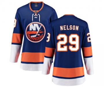 Women New York Islanders #29 Brock Nelson Fanatics Branded Royal Blue Home Breakaway NHL Jersey