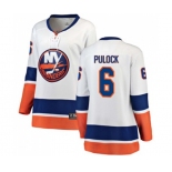 Women New York Islanders #6 Ryan Pulock Fanatics Branded White Away Breakaway NHL Jersey