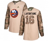 Youth Adidas New York Islanders #16 Pat LaFontaine Authentic Camo Veterans Day Practice NHL Jersey
