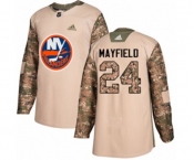 Youth Adidas New York Islanders #24 Scott Mayfield Authentic Camo Veterans Day Practice NHL Jersey