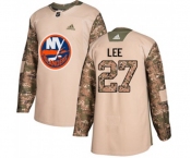 Youth Adidas New York Islanders #27 Anders Lee Authentic Camo Veterans Day Practice NHL Jersey