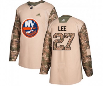 Youth Adidas New York Islanders #27 Anders Lee Authentic Camo Veterans Day Practice NHL Jersey