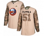 Youth Adidas New York Islanders #51 Valtteri Filppula Authentic Camo Veterans Day Practice NHL Jersey