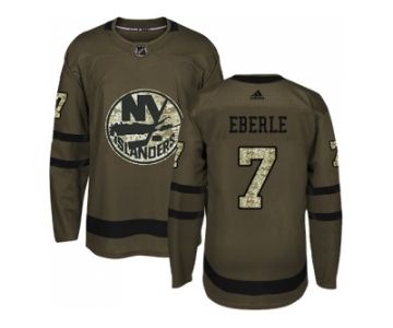 Youth Adidas New York Islanders #7 Jordan Eberle Green Salute to Service Stitched NHL Jersey