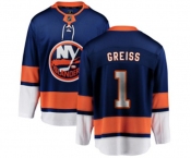 Youth New York Islanders #1 Thomas Greiss Fanatics Branded Royal Blue Home Breakaway NHL Jersey