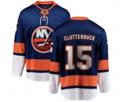 Youth New York Islanders #15 Cal Clutterbuck Fanatics Branded Royal Blue Home Breakaway NHL Jersey