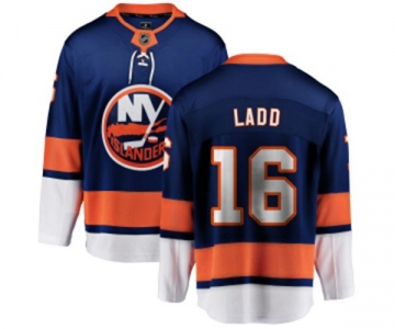 Youth New York Islanders #16 Andrew Ladd Fanatics Branded Royal Blue Home Breakaway NHL Jersey