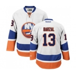 Youth Reebok New York Islanders #13 Mathew Barzal Authentic White Away NHL Jersey