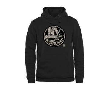 Men's New York Islanders Black Rink Warrior Pullover Hoodie