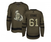 Men Adidas Ottawa Senators #61 Mark Stone Green Salute to Service Stitched NHL Jersey