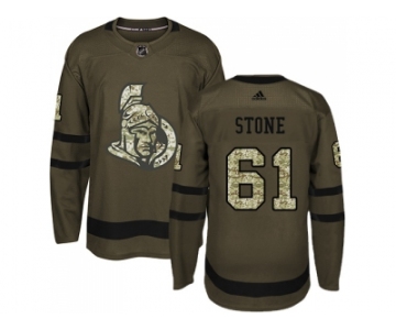 Men Adidas Ottawa Senators #61 Mark Stone Green Salute to Service Stitched NHL Jersey