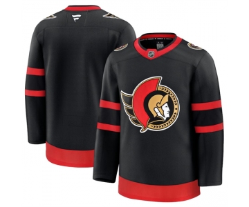 Men's Ottawa Senators Blank Black 2024-25 Home Stitched Hockey Jersey