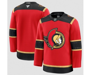 Men's Ottawa Senators Blank Red Alternate Stitched Hockey Jersey