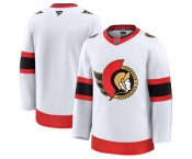 Men's Ottawa Senators Blank White 2024-25 Away Stitched Hockey Jersey