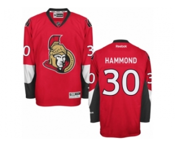 Men's Reebok Ottawa Senators #30 Andrew Hammond Authentic Red Home NHL Jersey
